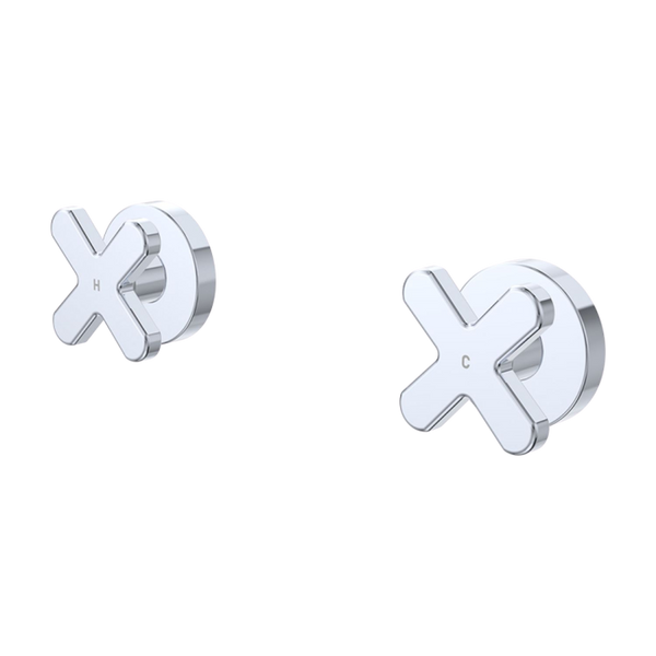 Fienza Kaya Cross Wall Taps Chrome Lead Free