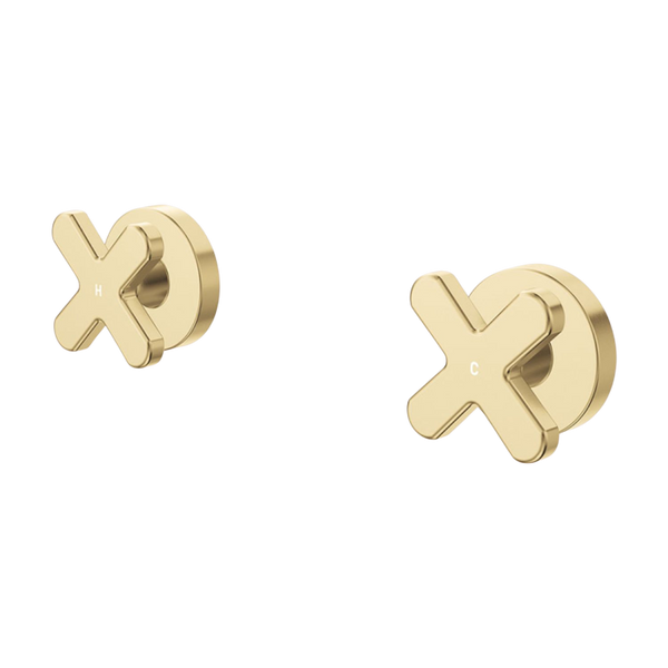 Fienza Kaya Cross Wall Taps Urban Brass Lead Free