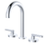Fienza Kaya Lever Taps Round Hob Set Chrome Lead Free