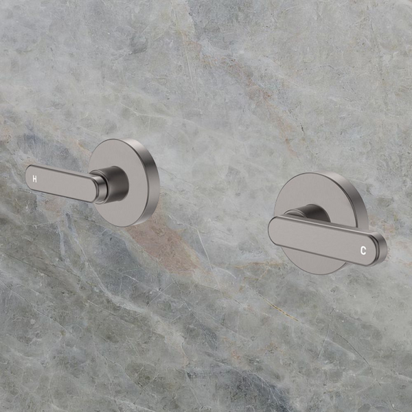Fienza Kaya Lever Wall Taps Gunmetal Lead Free
