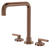 Fienza Kaya Lever Taps Squareline Hob Set Brushed Copper Lead Free