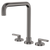 Fienza Kaya Lever Taps Squareline Hob Set Gunmetal Lead Free