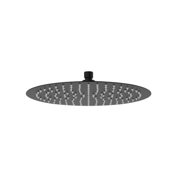 Fienza Slice Round Shower Head 300mm Matte Black