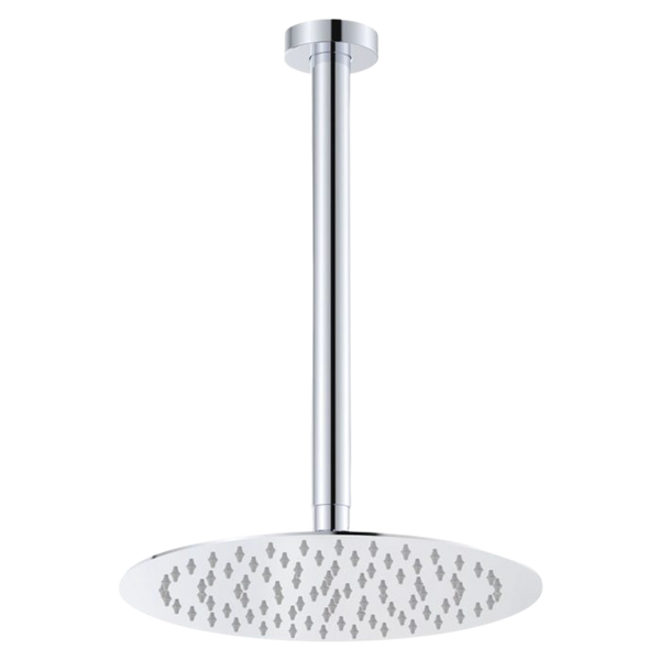 Fienza Kaya Ceiling Shower 250mm Head 350mm Drop Chrome