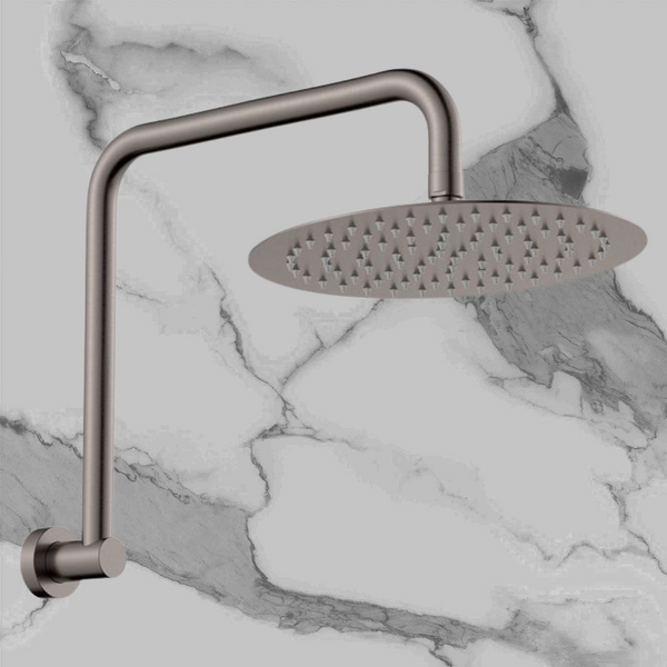 Fienza Kaya Gooseneck Shower Arm Set Gunmetal