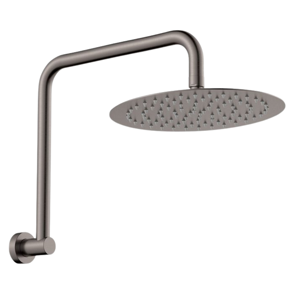 Fienza Kaya Gooseneck Shower Arm Set Gunmetal