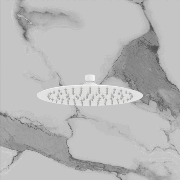 Fienza Kaya Shower Head 250mm Matte White