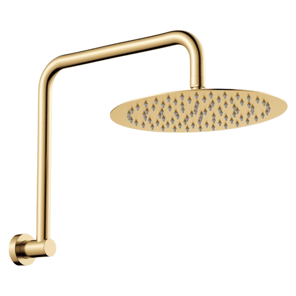 Fienza Kaya Gooseneck Shower Arm Set Urban Brass