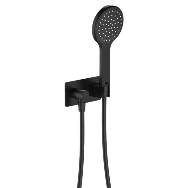 Fienza Kaya Hand Shower Rectangular Plate Matte Black