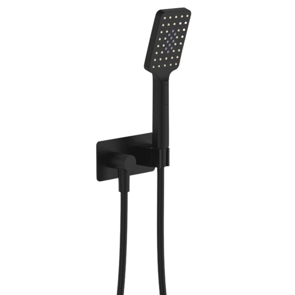 Fienza Tono Hand Shower Rectangular Plate Matte Black