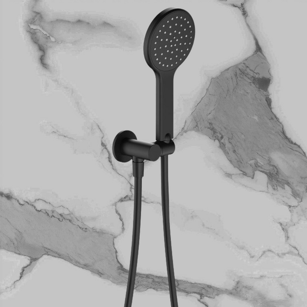 Fienza Kaya Hand Shower Round Plate Matte Black