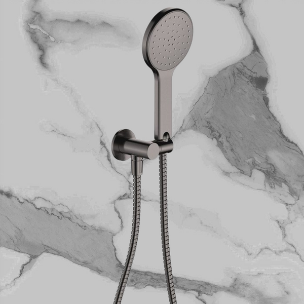 Fienza Kaya Hand Shower Round Plate Gunmetal