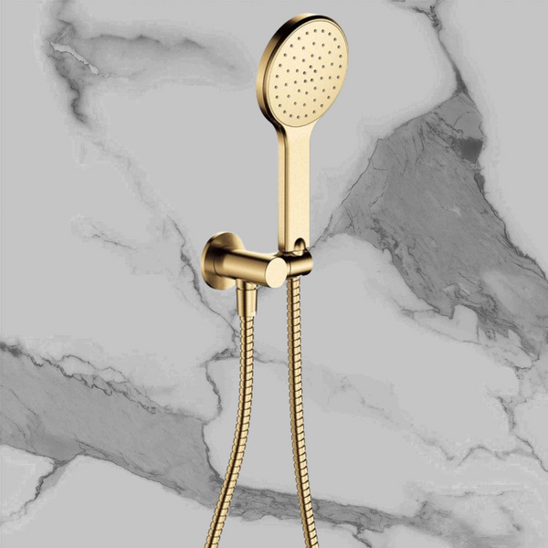 Fienza Kaya Hand Shower Round Plate Urban Brass