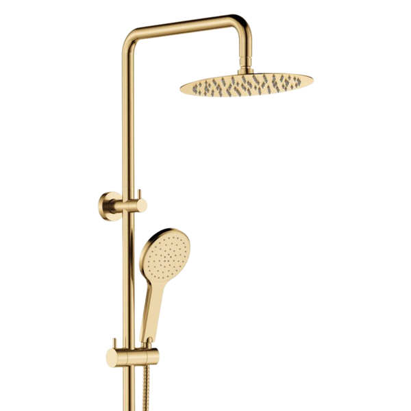Fienza Kaya Twin Shower Urban Brass