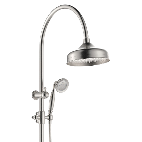 Fienza Lillian Twin Shower Brushed Nickel