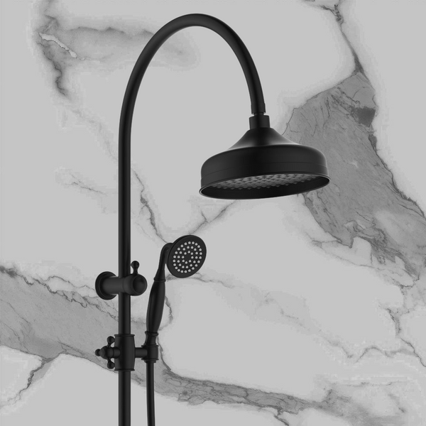 Fienza Lillian Twin Shower Matte Black