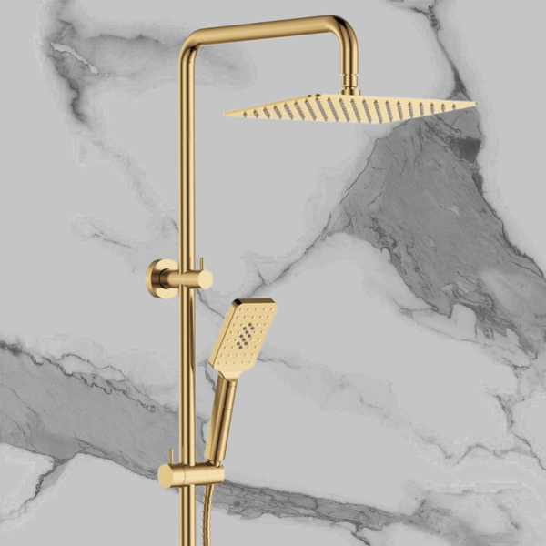 Fienza Tono Twin Shower Urban Brass