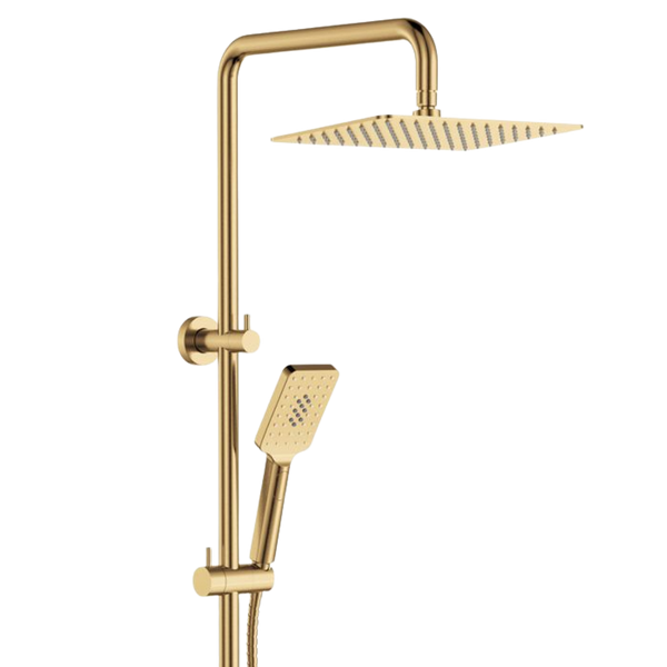 Fienza Tono Twin Shower Urban Brass