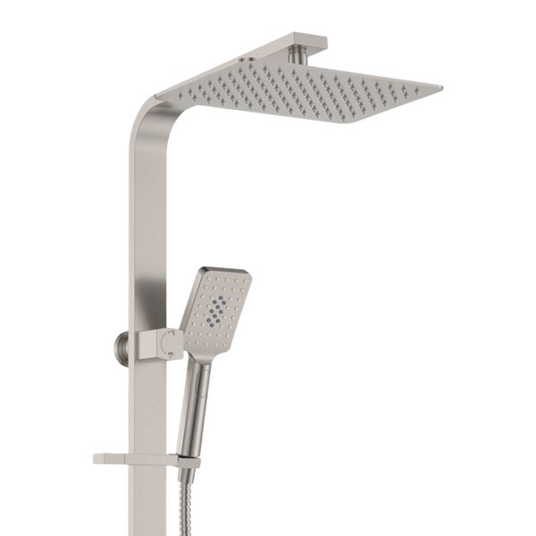 Fienza Tono Deluxe Twin Shower Brushed Nickel