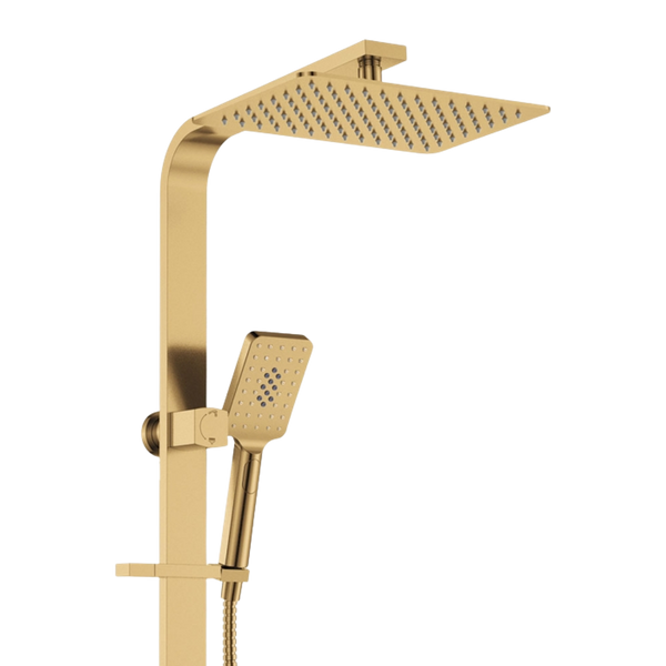 Fienza Tono Deluxe Twin Shower Urban Brass