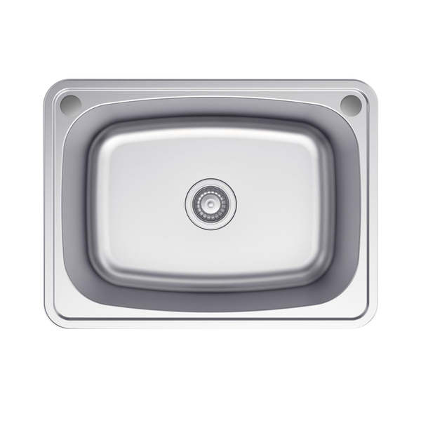 Fienza Tiva 70L Laundry Sink Stainless Steel