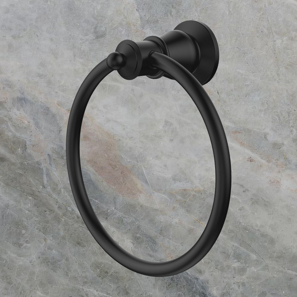 Fienza Lillian Towel Ring Matte Black
