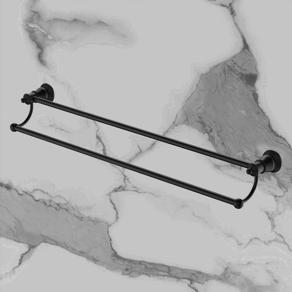 Fienza Lillian Double Towel Rail Matte Black