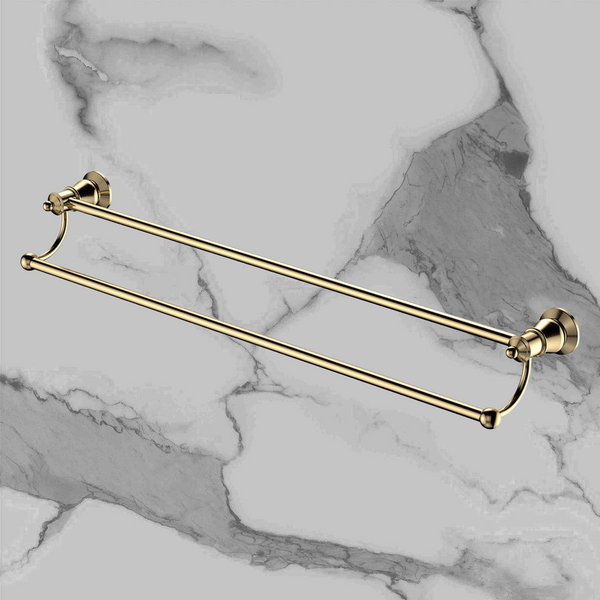 Fienza Lillian Double Towel Rail Urban Brass