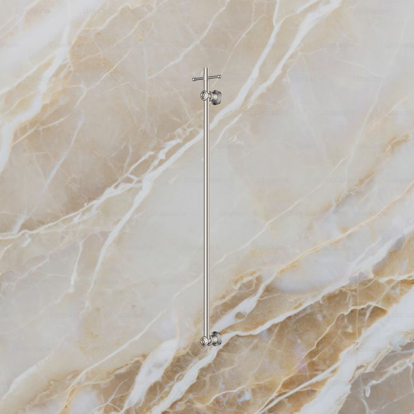 Fienza Lillian Vertical Heated Towel Rail 93 x 1000mm Brushed Nickel