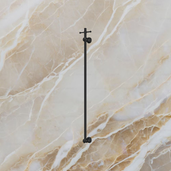 Fienza Lillian Vertical Heated Towel Rail 93 x 1000mm Matte Black