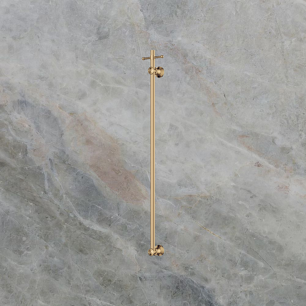 Fienza Lillian Vertical Heated Towel Rail 93 x 1000mm Urban Brass
