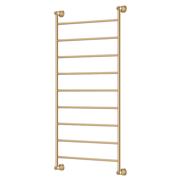 Fienza Lillian Heated Towel Rail 600 x 1200mm Urban Brass