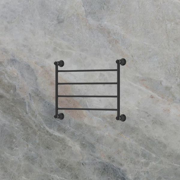 Fienza Lillian Heated Towel Rail 600 x 450mm Matte Black