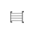 Fienza Lillian Heated Towel Rail 600 x 450mm Matte Black