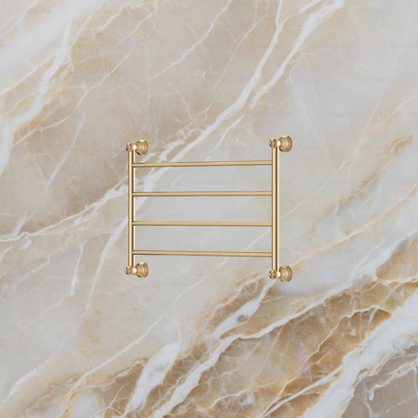 Fienza Lillian Heated Towel Rail 600 x 450mm Urban Brass