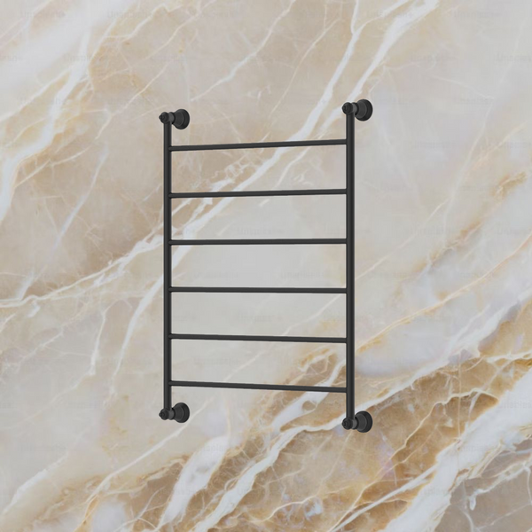 Fienza Lillian Heated Towel Rail 600 x 800mm Matte Black