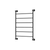 Fienza Lillian Heated Towel Rail 600 x 800mm Matte Black