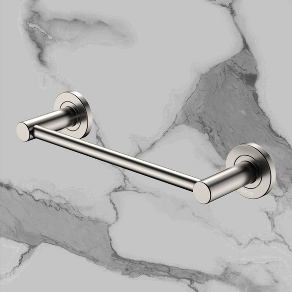 Fienza Kaya Single Towel Rail 300mm Brushed Nickel