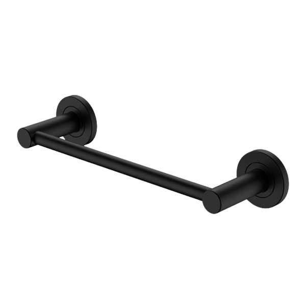 Fienza Kaya Single Towel Rail 300mm Matte Black