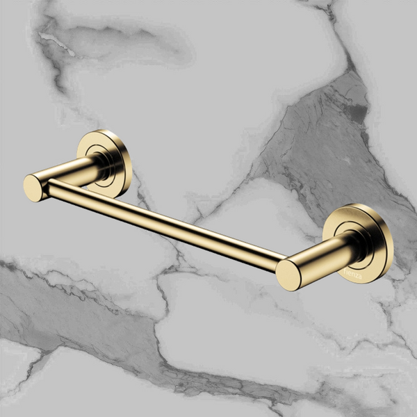 Fienza Kaya Single Towel Rail 300mm Urban Brass