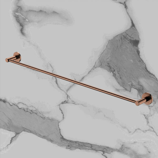 Fienza Kaya Single Towel Rail 900mm Brushed Copper