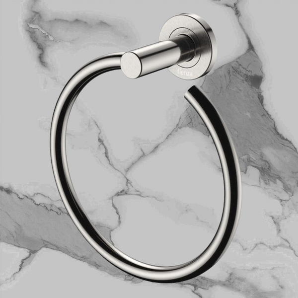 Fienza Kaya Hand Towel Ring Brushed Nickel