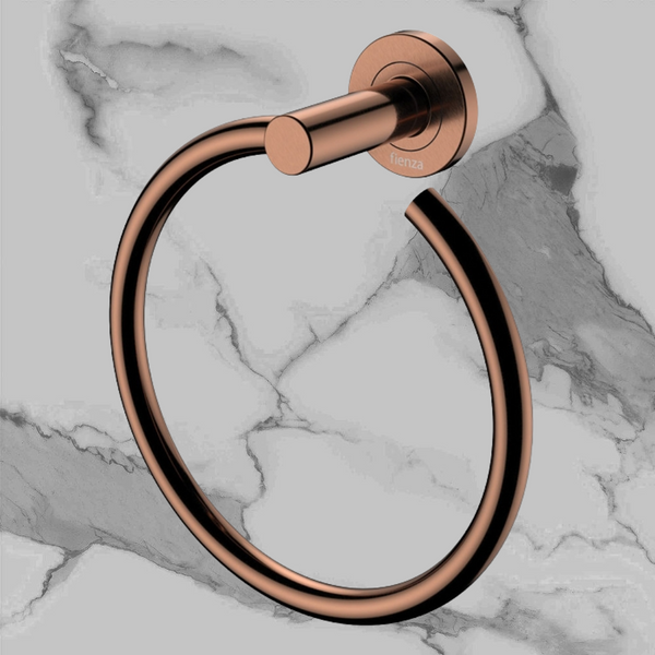 Fienza Kaya Hand Towel Ring Brushed Copper