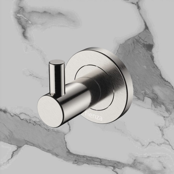 Fienza Kaya Robe Hook Brushed Nickel