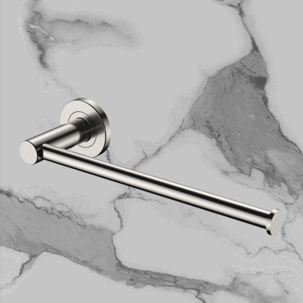 Fienza Kaya Hand Towel Rail / Toilet Roll Holder Brushed Nickel