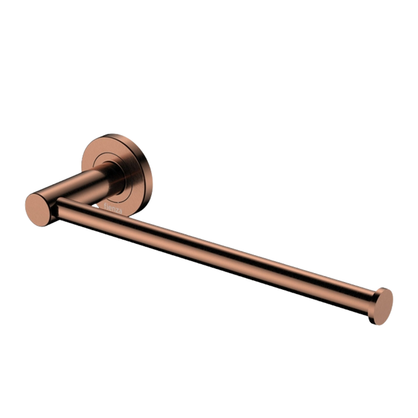 Fienza Kaya Hand Towel Rail / Toilet Roll Holder Brushed Copper