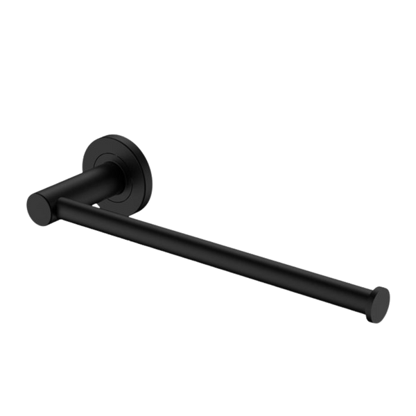 Fienza Kaya Hand Towel Rail / Toilet Roll Holder Matte Black