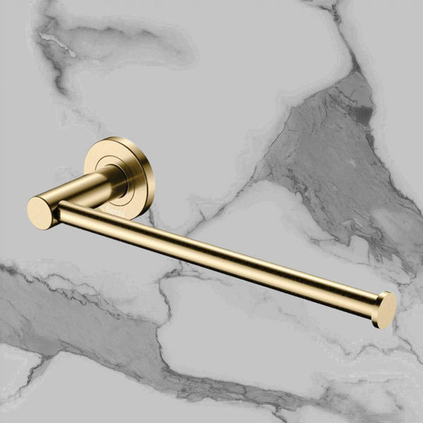 Fienza Kaya Hand Towel Rail / Toilet Roll Holder Urban Brass