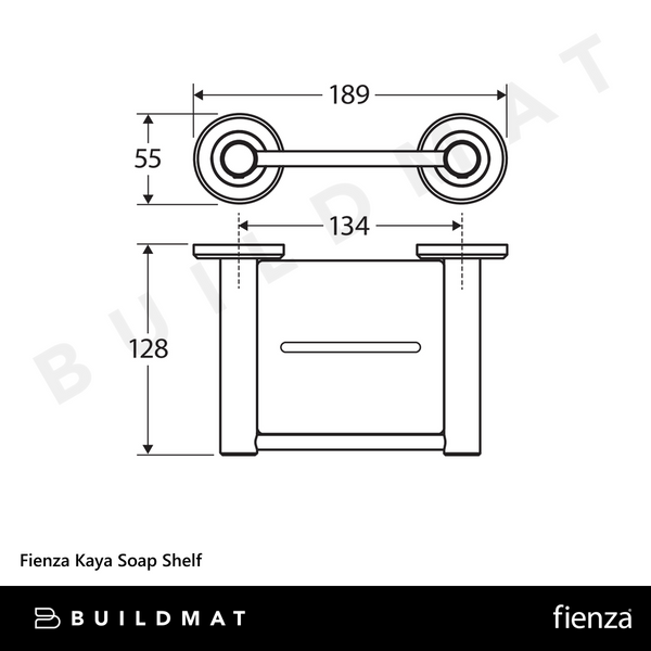 Fienza Kaya Soap Shelf Matte Black