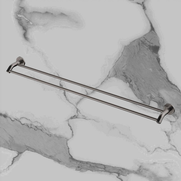 Fienza Kaya Double Towel Rail 900mm Gunmetal